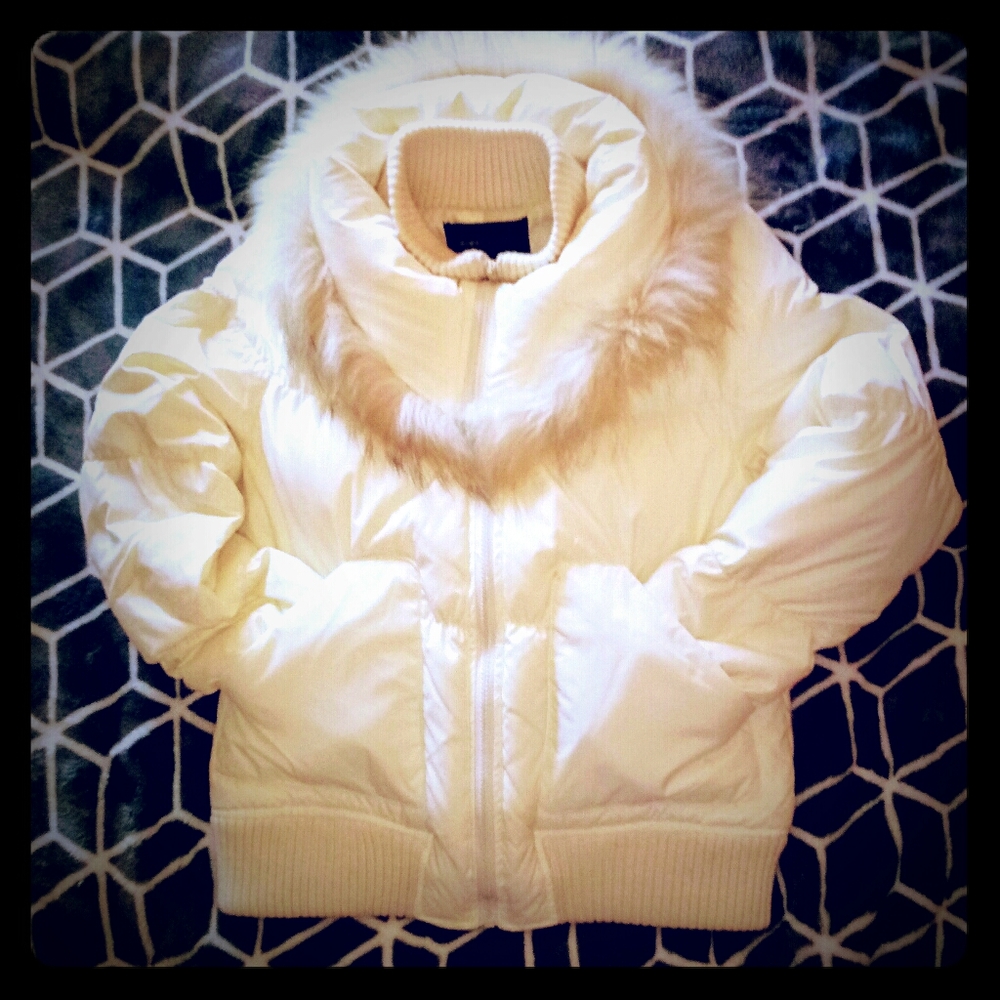 BCBGMaxAzria Layered Down Jacket